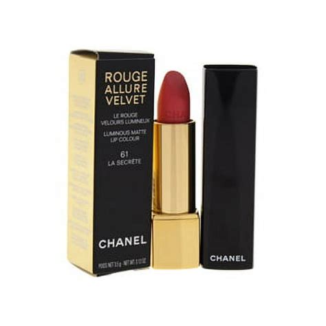 chanel lipstick 61 la secrete|ROUGE ALLURE VELVET Luminous matte lip colour 61 .